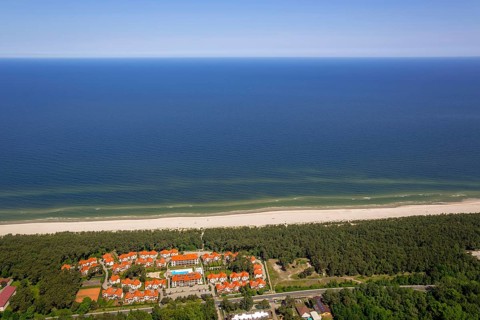Beach west of KoÅ'obrzeg, Kolobrzeg, Rogowo, Baltic Sea coast, Województwo zachodniopomorskie,