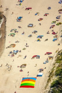 Bathers, Niechorze, Horst seaside resort, beach, Baltic Sea beach, Baltic Sea coast, Wojewóüdztwo