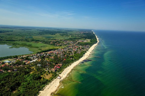 Bathers, Niechorze, Horst seaside resort, beach, Baltic Sea beach, Baltic Sea coast, Wojewóüdztwo