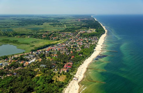 Bathers, Niechorze, Horst seaside resort, beach, Baltic Sea beach, Baltic Sea coast, Wojewóüdztwo