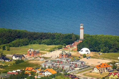 Gmina Karnice, with lighthouse at the Baltic Sea, Warnitz, Baltic Sea coast, Wojewóüdztwo