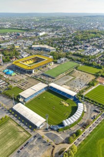 Aerial view, Aachener Tivoli, football stadium in Soers sports park, home ground of Alemannia