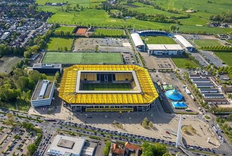 Aerial view, Aachener Tivoli, football stadium in Soers sports park, home ground of Alemannia