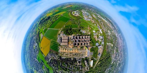 Aerial view, Rheinisch-Westfälische Technische Hochschule Aachen, University RWTH Campus Melaten