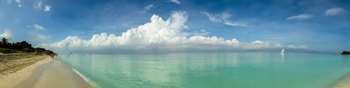 On the tourist beach of Varadero Hotel PARADISUS VARADERO RESORT SPA, Caribbean, Varadero, Cuba,