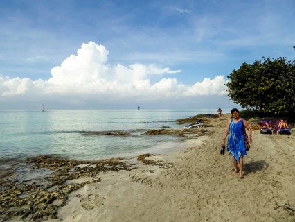 On the tourist beach of Varadero Hotel PARADISUS VARADERO RESORT SPA, Caribbean, Varadero, Cuba,