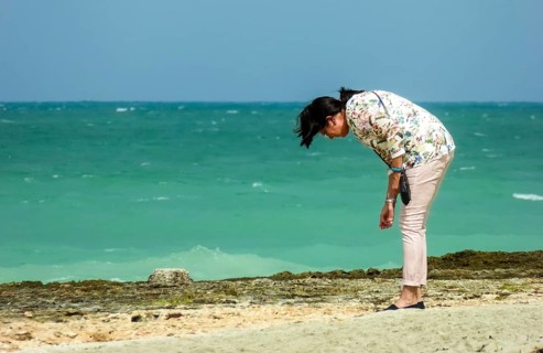 On the tourist beach of Varadero Hotel PARADISUS VARADERO RESORT SPA, Caribbean, Varadero, Cuba,