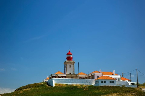 Cabo da Roca lighthouse, westernmost point of the continent of Europe, Lisbon coast, São João das