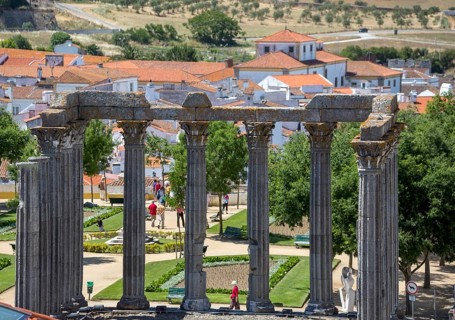 The Temple of Diana in Evora, Evora, Évora district, Portugal