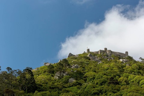 Castelo dos Mouros, Moorish Fortress, Sintra Cascais Natural Park, Grande Lisboa, Lisbon Region,