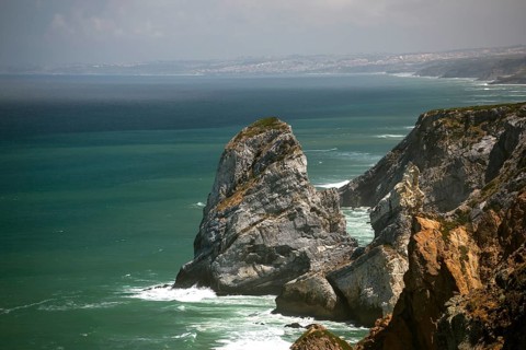 Atlantic coast, Cabo da Roca, westernmost point of the continent of Europe, Lisbon coast, São João