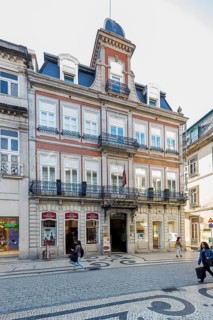 Grande Hotel do Porto, Oporto, Porto district, Portugal, Europe, aerial view, birds-eyes view,