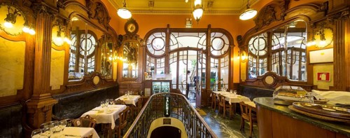 Café Majestic, art nouveau cafe, tavern, panorama, restaurant, Oporto, Porto district, Portugal,
