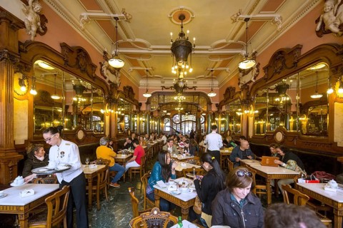 Café Majestic, art nouveau cafe, tavern, restaurant, Oporto, Porto district, Portugal, Europe,