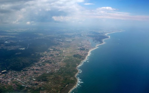 Coast of Portugal north of Porto, Atlantic Ocean, Northern Portugal, Castelo do Neiva, District of