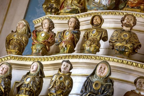 Chapel with figures and relics, Bom Jesus do Monte, pilgrimage church of Braga, Braga, Braga