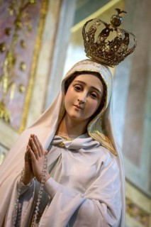 Statue of the Virgin Mary, Bom Jesus do Monte, pilgrimage church of Braga, Braga, Braga district,