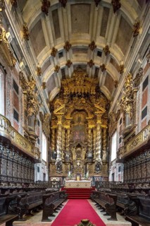 Chancel, Da Sé Cathedral, Barredo Quarter, UNESCO World Heritage Site, Oporto, Porto District,