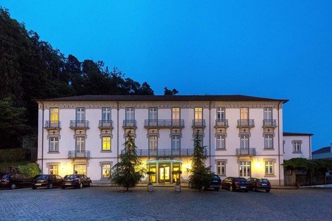 Bom Jesus do Monte, blue hour, night shot, pilgrimage church of Braga, Braga, Braga district,
