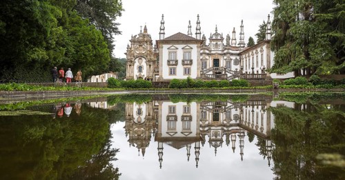 Casa de Mateus, palace with large gardens, Arroios, Vila Real district, Portugal, Europe,
