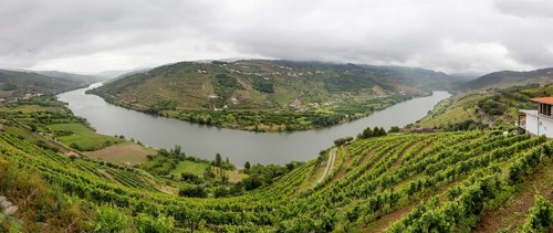 Central Douro wine region, river, Douro valley, vineyards, panorama, Santa Cristina, Vila Real