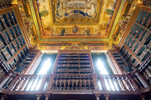 Biblioteca Joanina, historical university library, University of Coimbra, Coimbra, Coimbra