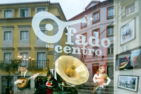 Fado singer in a cultural centre, Coimbra, Coimbra district, Portugal, Europe, aerial view,
