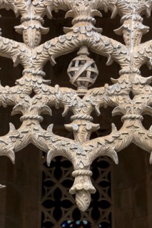 Manueline tracery in the cloister, Monastery of Santa Maria da VitÃüria, UNESCO World Heritage