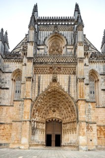 Monastery of Santa Maria da VitÃüria, UNESCO World Heritage Site, main portal with four-winged