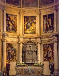 Altar, Mosteiro dos Jerónimos, UNESCO World Heritage Site, Lisbon, Lisbon District, Portugal