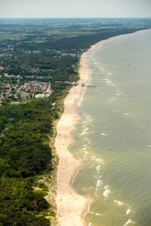 UnieÅ'cie, nest, West Pomerania, sandy beach, fishing boats, beach life, Baltic Sea coast,