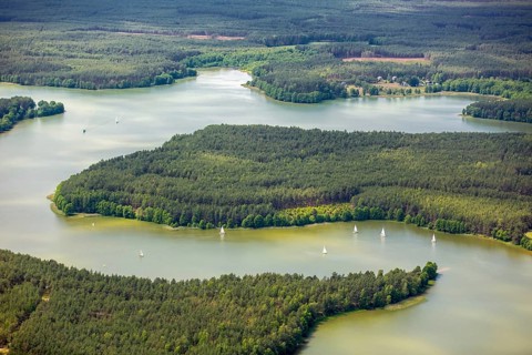 KoÅ'cierzyna, Pomerelia, Vistula Pomerania, Lakeland, forests, lakes, sailing boats, pomorskie,