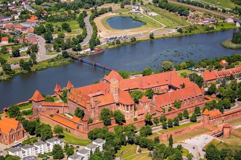 Malbork, Castle, Brick Gothic, River Nogat, City of Marienburg, Seat of the Grand Masters of the