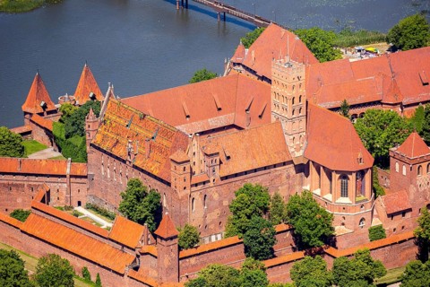 Malbork, Castle, Brick Gothic, River Nogat, City of Marienburg, Seat of the Grand Masters of the