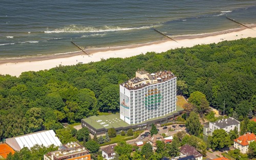 KoÅ'obrzeg, beach hotel, high-rise hotel, roof terrace, Baltic Sea coast, Województwo