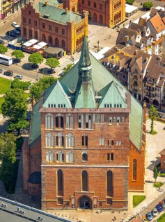 St. Mary's Basilica, formerly Kolobrzeg Cathedral, church, KoÅ'obrzeg, Baltic Sea coast,