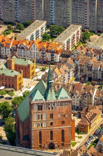 St. Mary's Basilica, formerly Kolobrzeg Cathedral, church, KoÅ'obrzeg, Baltic Sea coast,