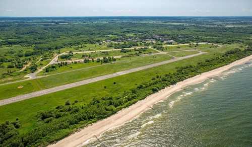 Airfield Lotnisko KoÅ'obrzeg-Bagicz, KoÅ'obrzeg, Baltic Sea coast, Województwo zachodniopomorskie,