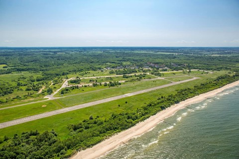 Airfield Lotnisko KoÅ'obrzeg-Bagicz, KoÅ'obrzeg, Baltic Sea coast, Województwo zachodniopomorskie,