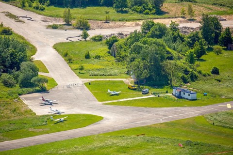 Airfield Lotnisko KoÅ'obrzeg-Bagicz, KoÅ'obrzeg, Baltic Sea coast, Województwo zachodniopomorskie,