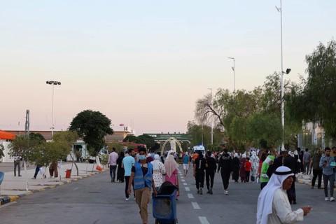 Different activities and events presented to visitors at the Damascus International Fair in Syria,