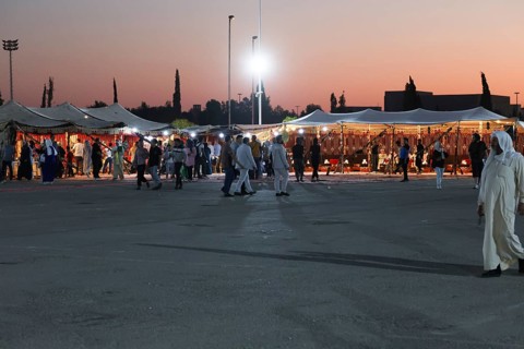 Different activities and events presented to visitors at the Damascus International Fair in Syria,