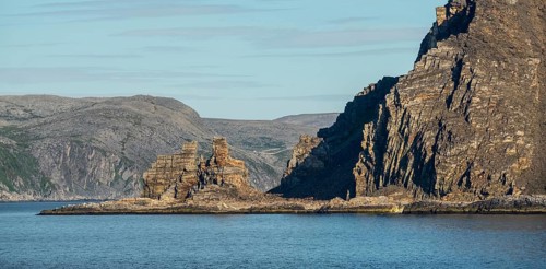 Finnkjerka rock formation, Kjøllefjord, Finnmark, Norway, Scandinavia, Europe, adventure trip,
