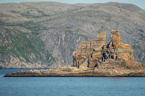 Finnkjerka rock formation, Kjøllefjord, Finnmark, Norway, Scandinavia, Europe, adventure trip,