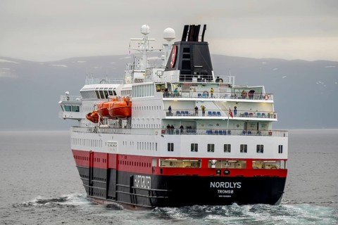 Ship MS Nordlys, Nord-Lenangen, Troms, Norway, Scandinavia, Europe, adventure travel, tourism,