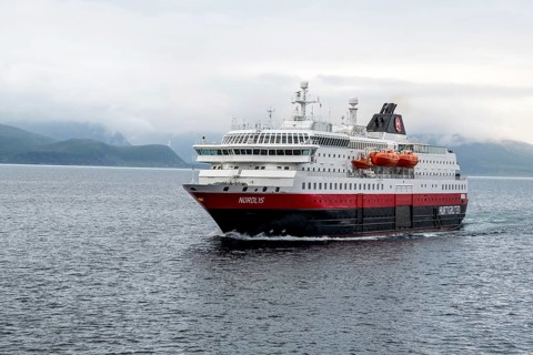 Ship MS Nordlys, Nord-Lenangen, Troms, Norway, Scandinavia, Europe, adventure travel, tourism,
