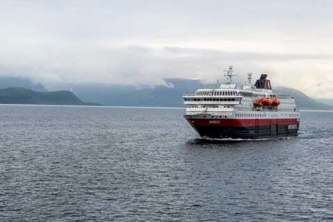 Ship MS Nordlys, Nord-Lenangen, Troms, Norway, Scandinavia, Europe, adventure travel, tourism,