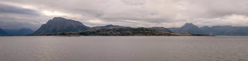 Panoramic photo, coast, Rødøy, Nordland, Norway, Scandinavia, Europe, adventure travel, tourism,
