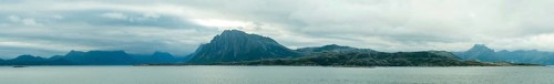 Panoramic photo, coast, Rødøy, Nordland, Norway, Scandinavia, Europe, adventure travel, tourism,