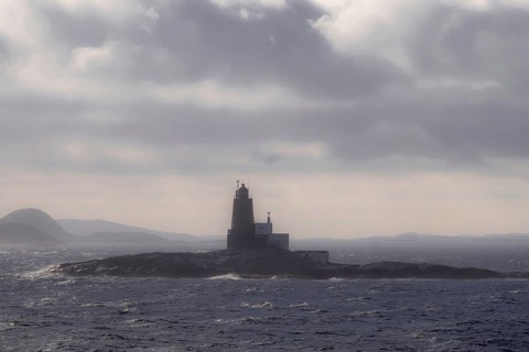 Lighthouse Grinna, Vikna, North Trondelag, Uthaug, Trøndelag, Norway, Scandinavia, Europe, Abelvær,